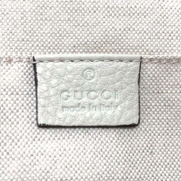 GUCCI White Leather Bamboo Backpack main image 5